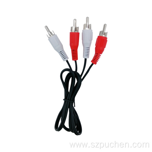 1-to-3 Video Cable Audio Lines TV RCA Line